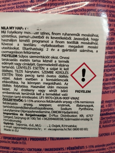 Nila 2,7l mosószer My Happy Colors