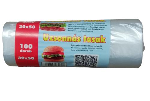 Uzsonnás tasak 100db Mody 30x50