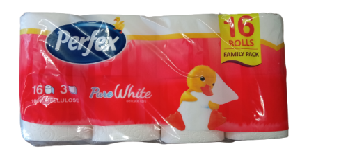 Perfex wc papír 16tekercs 3rétegü 150lap