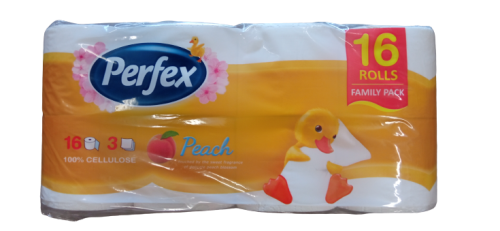 Perfex wc papír 16tekercs 3rétegü 150lap Barack