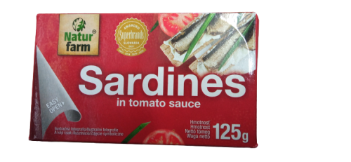 Natur farm 125g szardinia paradicsomszószban