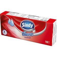 Sindy 3rétegü 10x10db classic papír zsebkendő