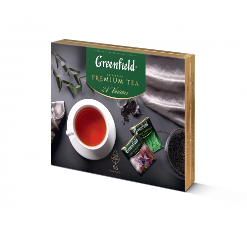 GREENFIELD ajándékcsomag 96db 24féle filteres tea