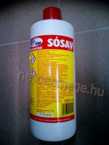 Hip-tom háztartási sósav 1l